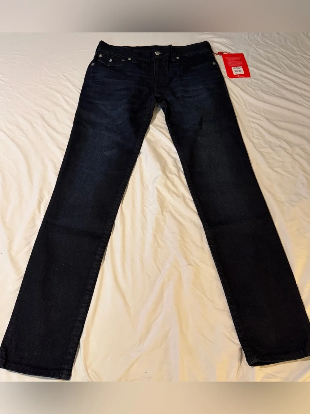 True Religion Men's Black Straight-Leg Jeans